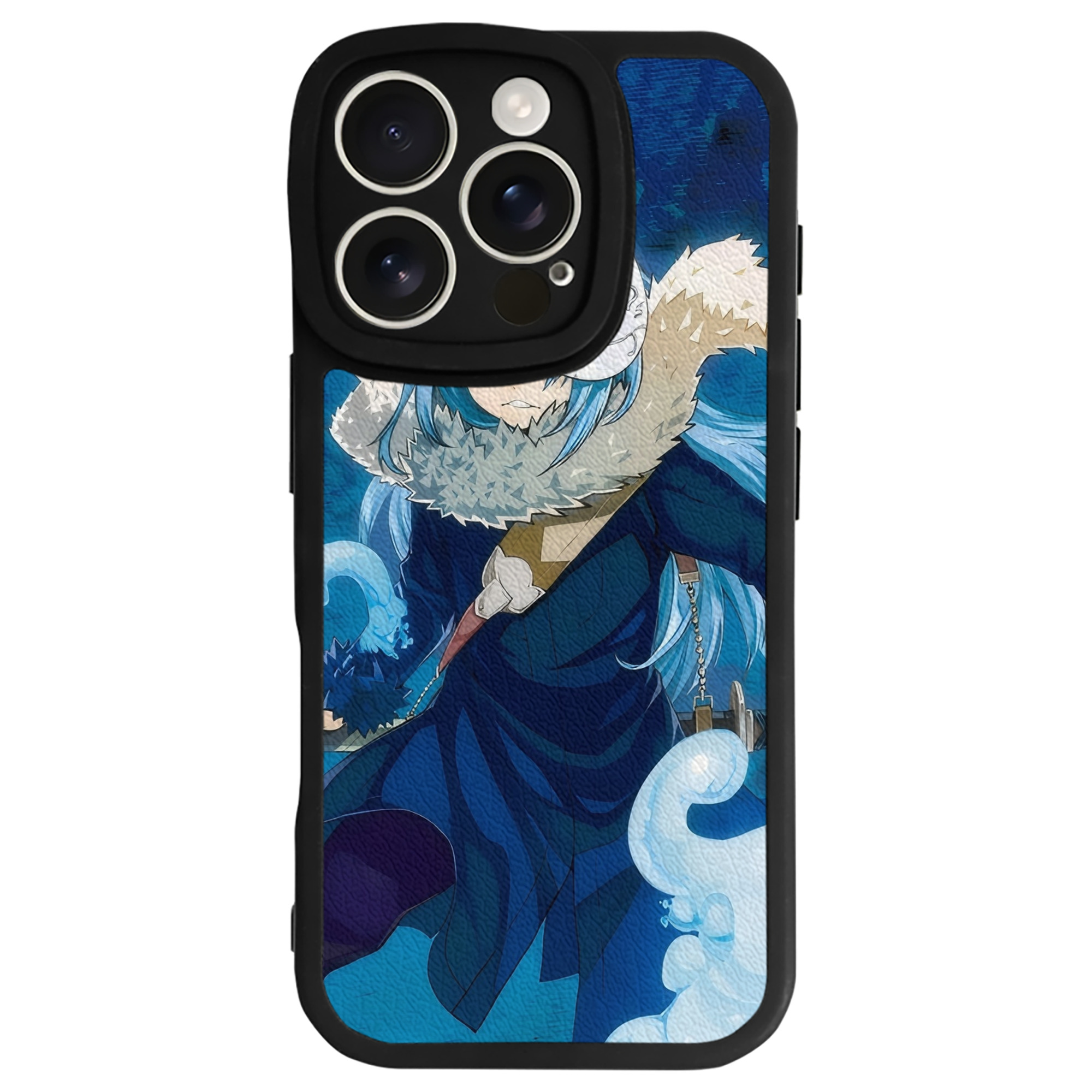 （画像用） 転スラ Regarding Reincarnated to Slime 【iPhone 16シリーズ対応】シリコンスマホケース（レザー調） 材質：シリコン